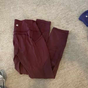 Lululemon pace rival crop size 6